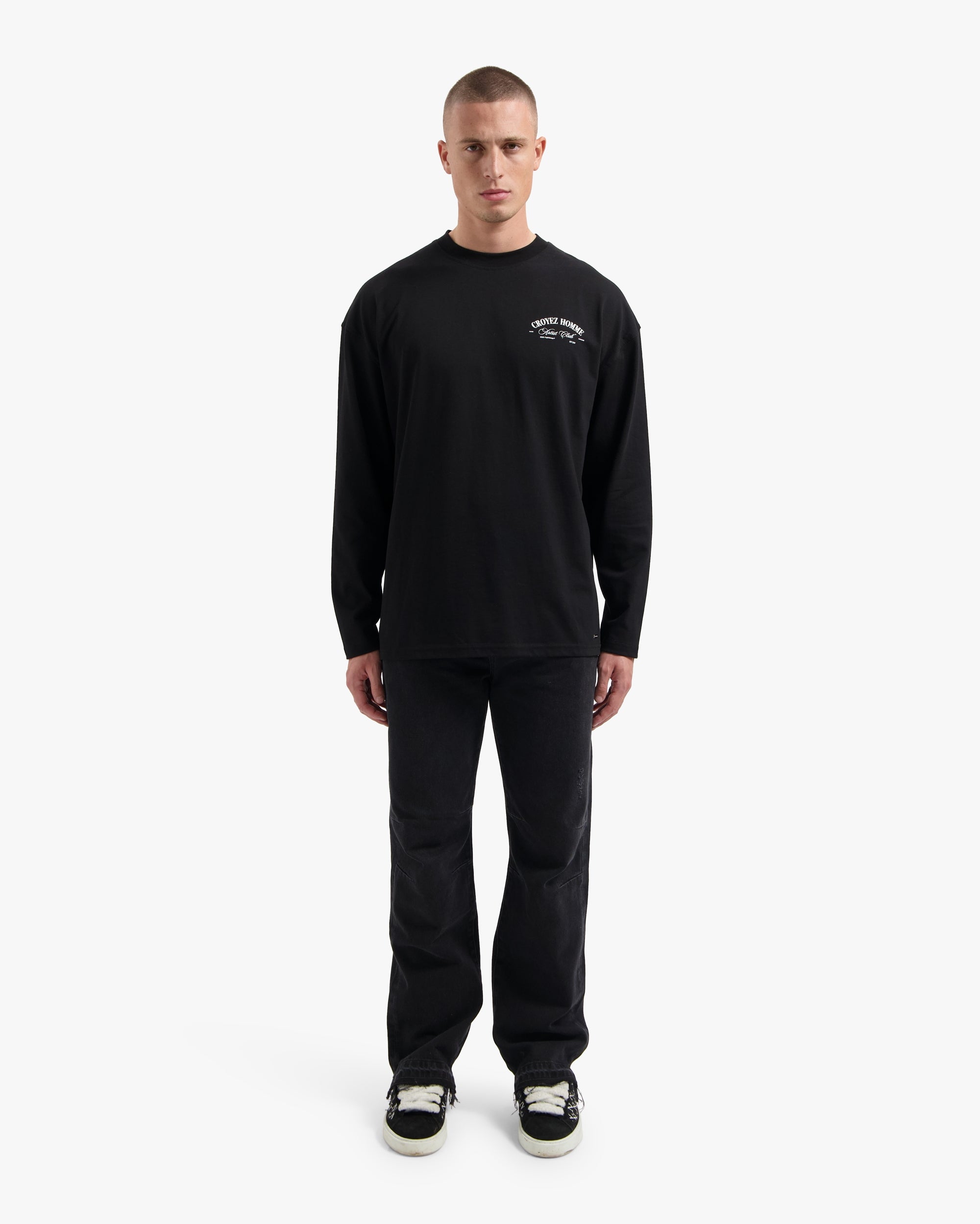 CROYEZ ARTIST CLUB LONGSLEEVE T-SHIRT | BLACK