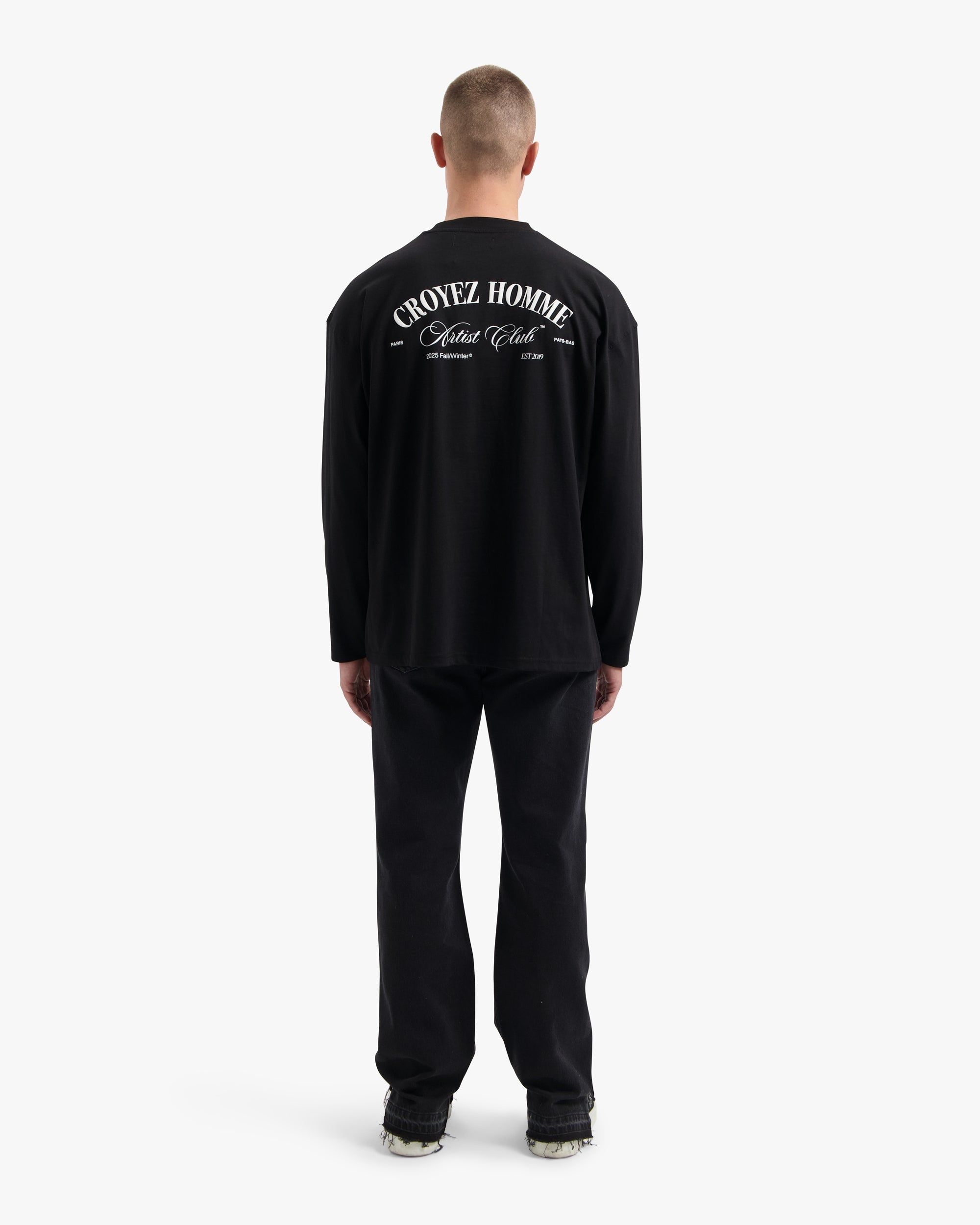 CROYEZ ARTIST CLUB LONGSLEEVE T-SHIRT | BLACK