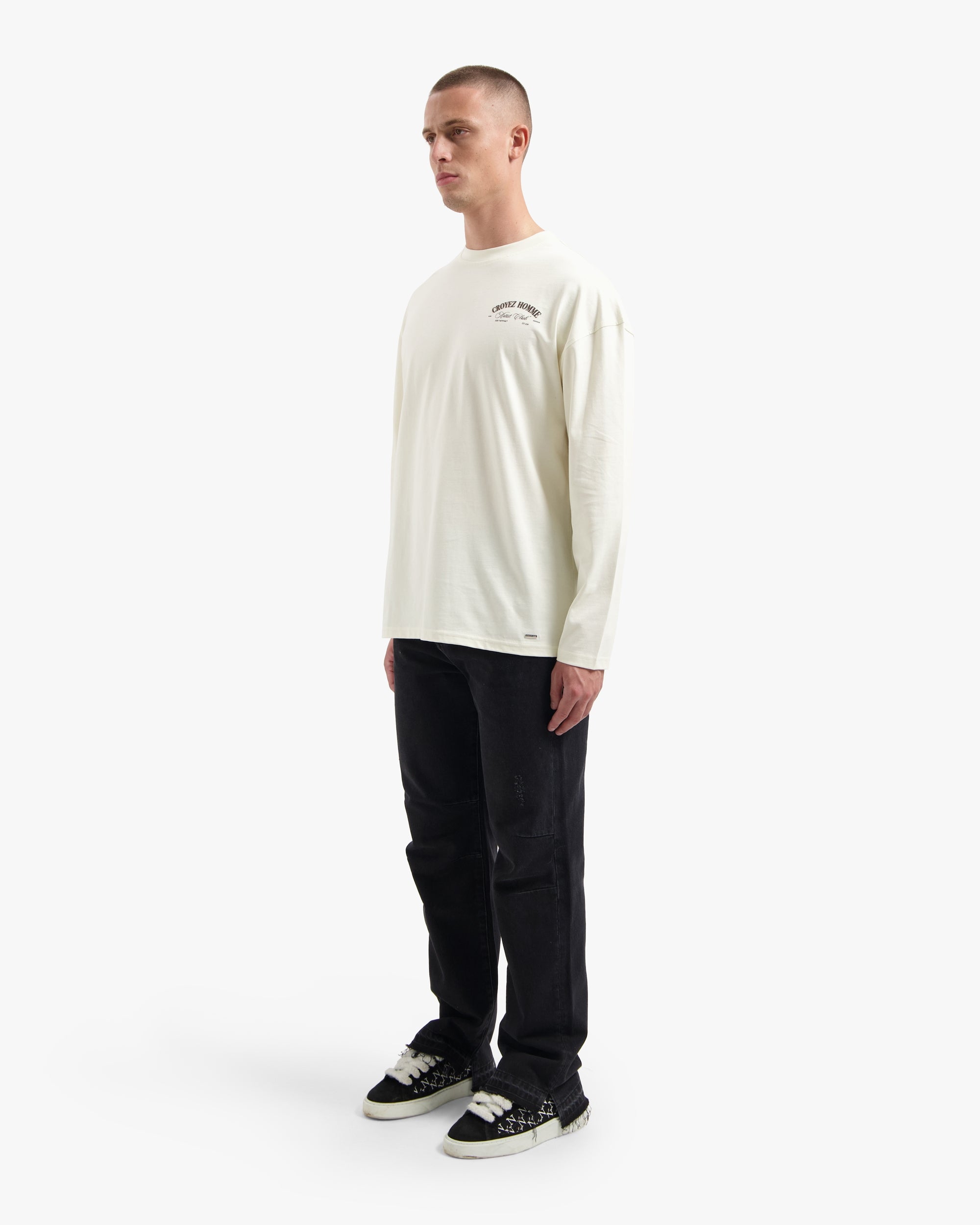 CROYEZ ARTIST CLUB LONGSLEEVE T-SHIRT | OFF-WHITE