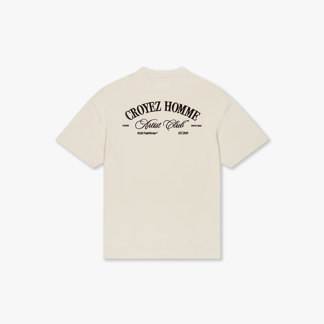 CROYEZ ARTIST CLUB T-SHIRT | OFF-WHITE