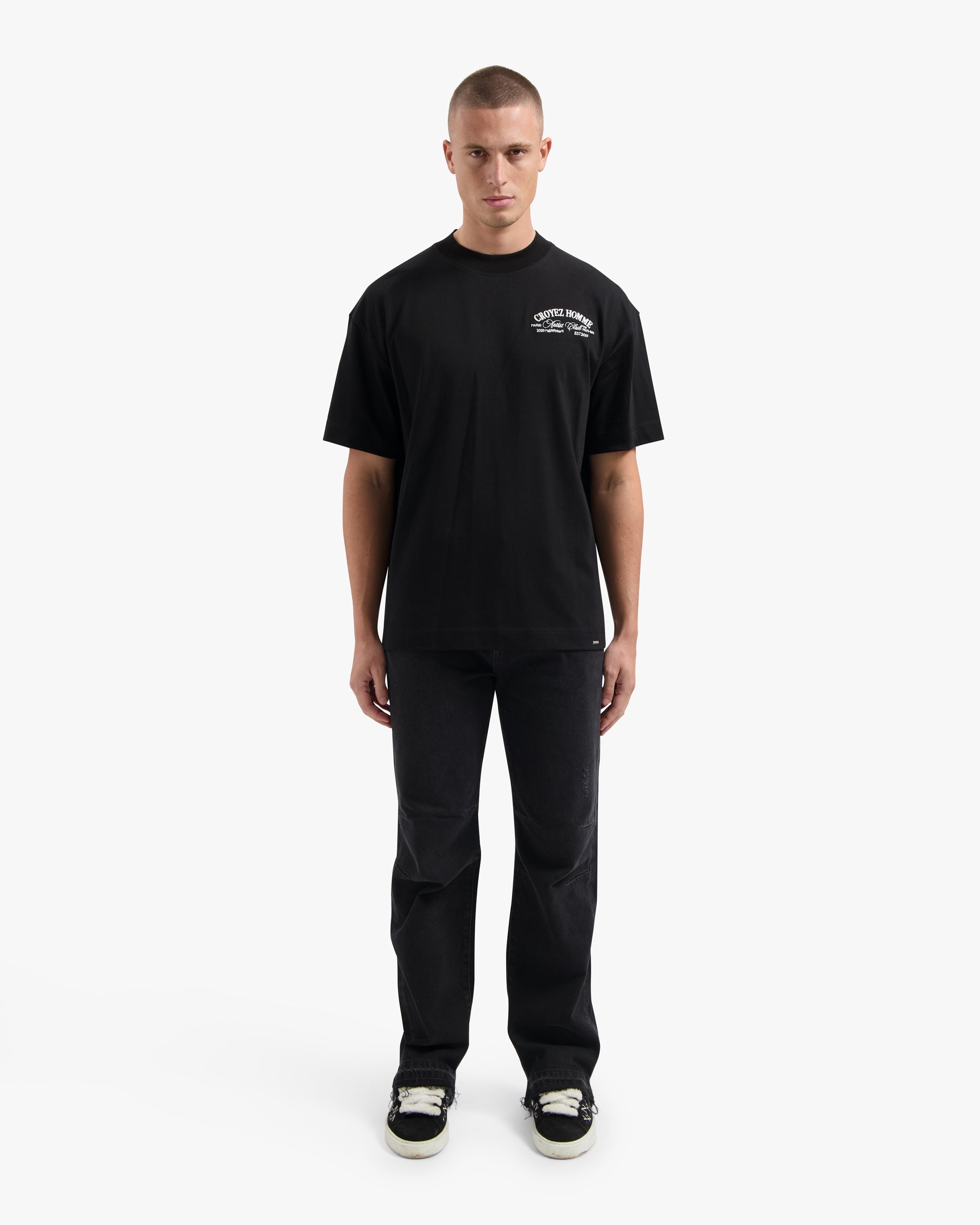 CROYEZ ARTIST CLUB T-SHIRT | BLACK