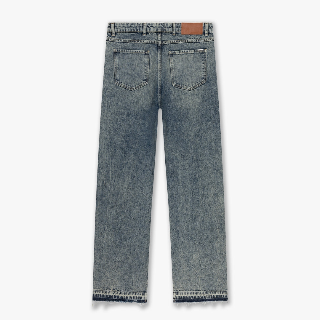 CROYEZ CD1 STEPPED HEM JEANS | LIGHT BLUE