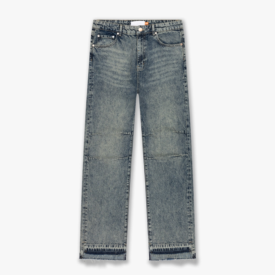 CROYEZ CD1 STEPPED HEM JEANS | LIGHT BLUE