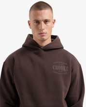 CROYEZ STAMP HOODIE | BROWN
