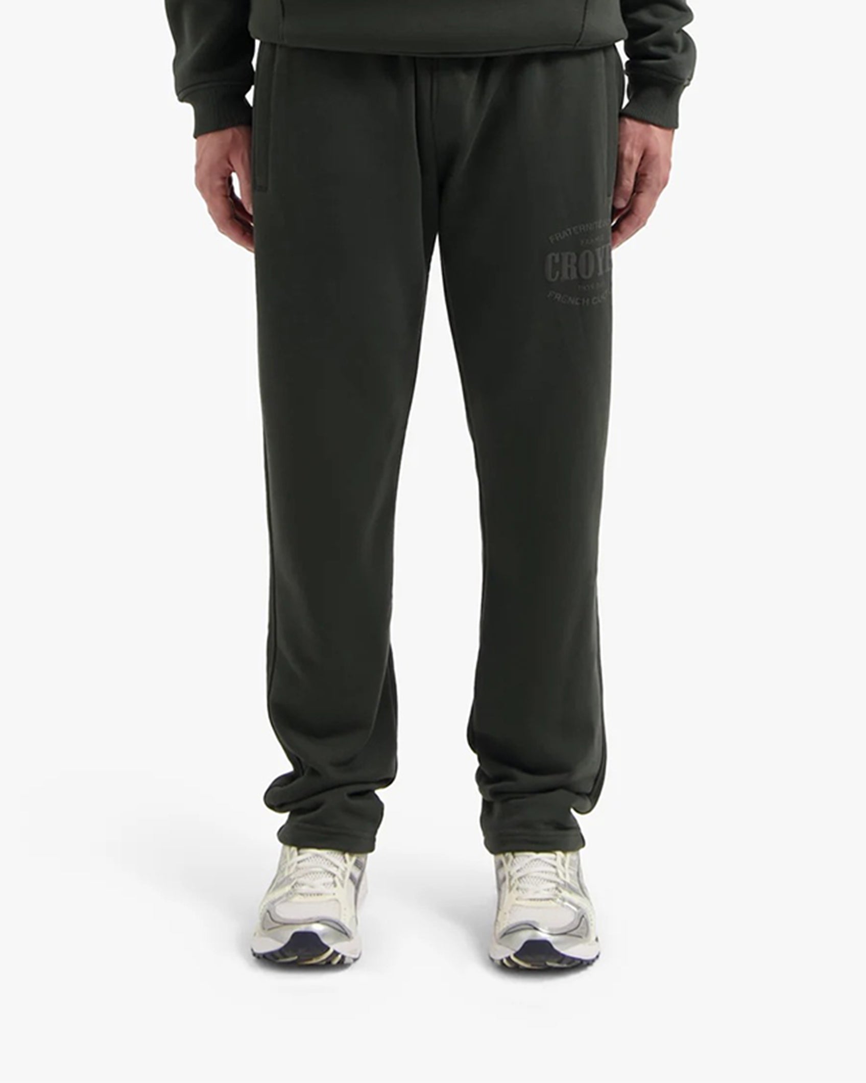 CROYEZ STAMP STRAIGHT LEG SWEATPANTS | DARK GREEN