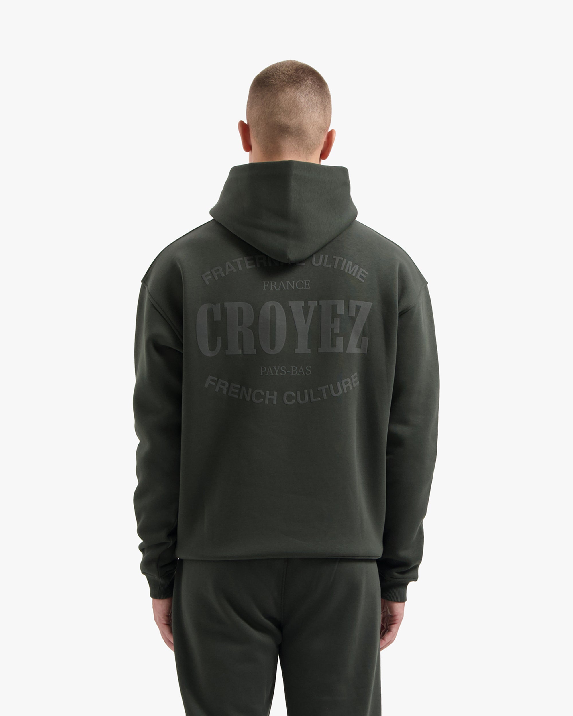 CROYEZ STAMP HOODIE | DARK GREEN