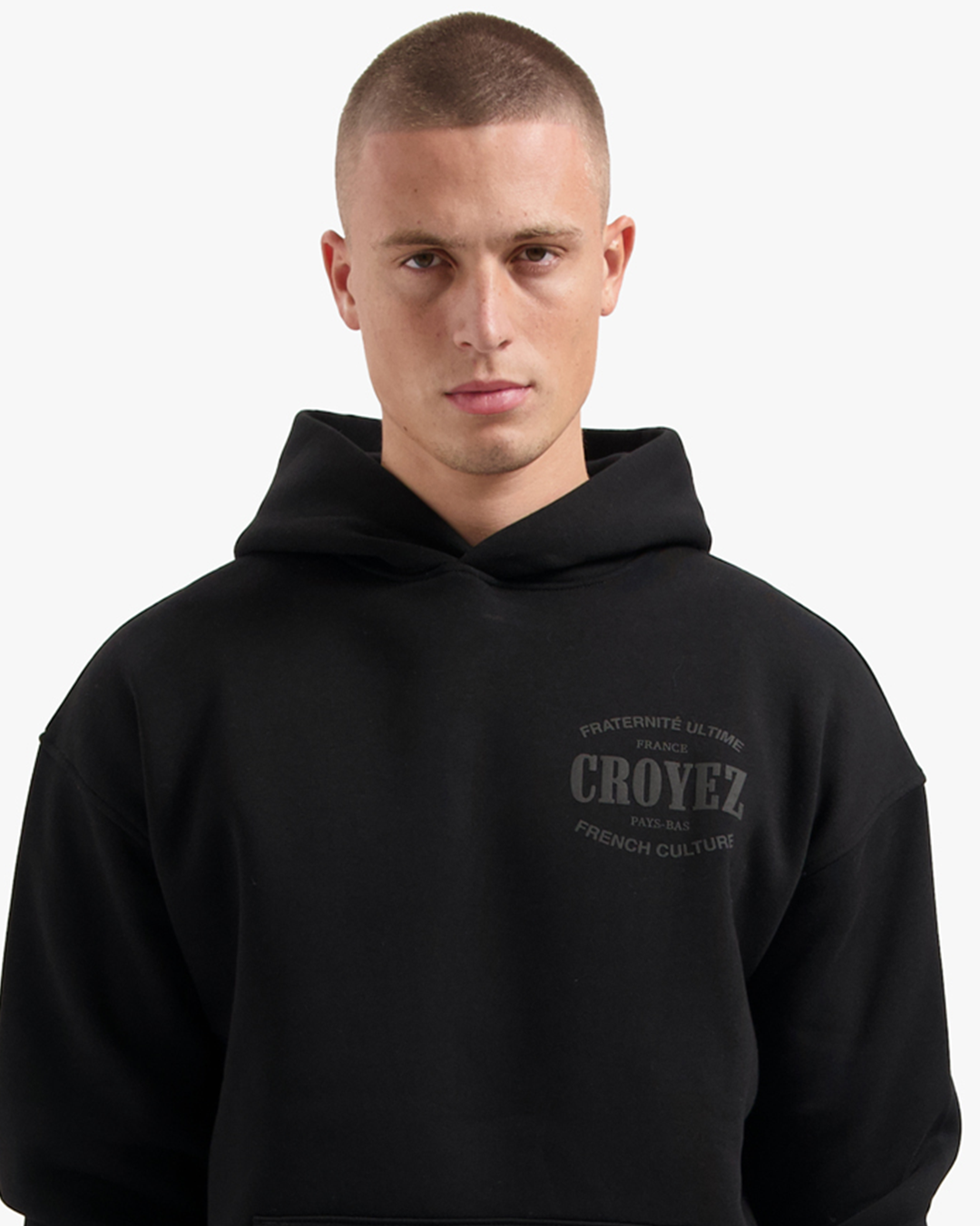 CROYEZ STAMP HOODIE | BLACK