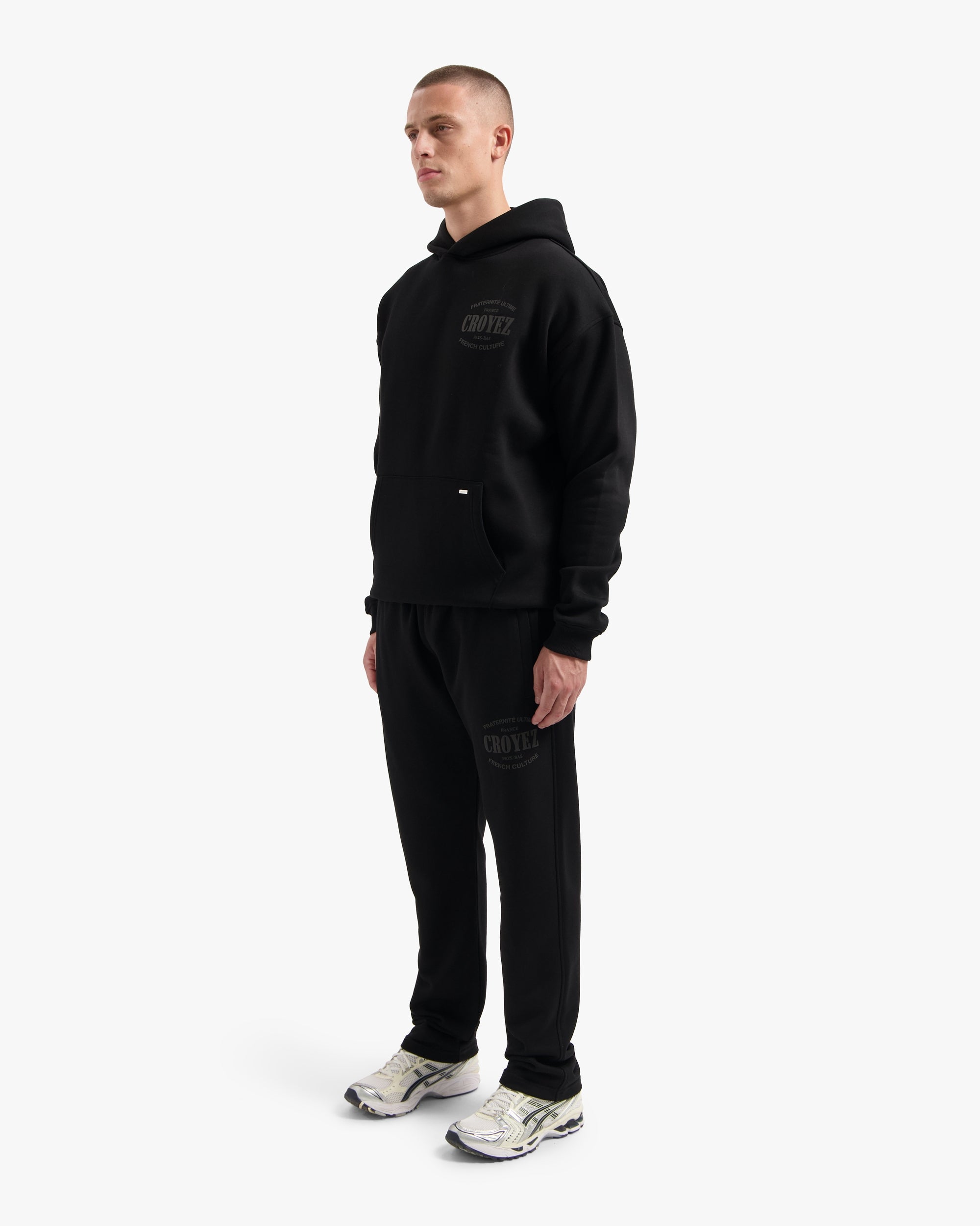 CROYEZ STAMP STRAIGHT LEG SWEATPANTS | BLACK