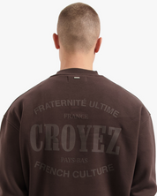 CROYEZ STAMP SWEATER | BROWN