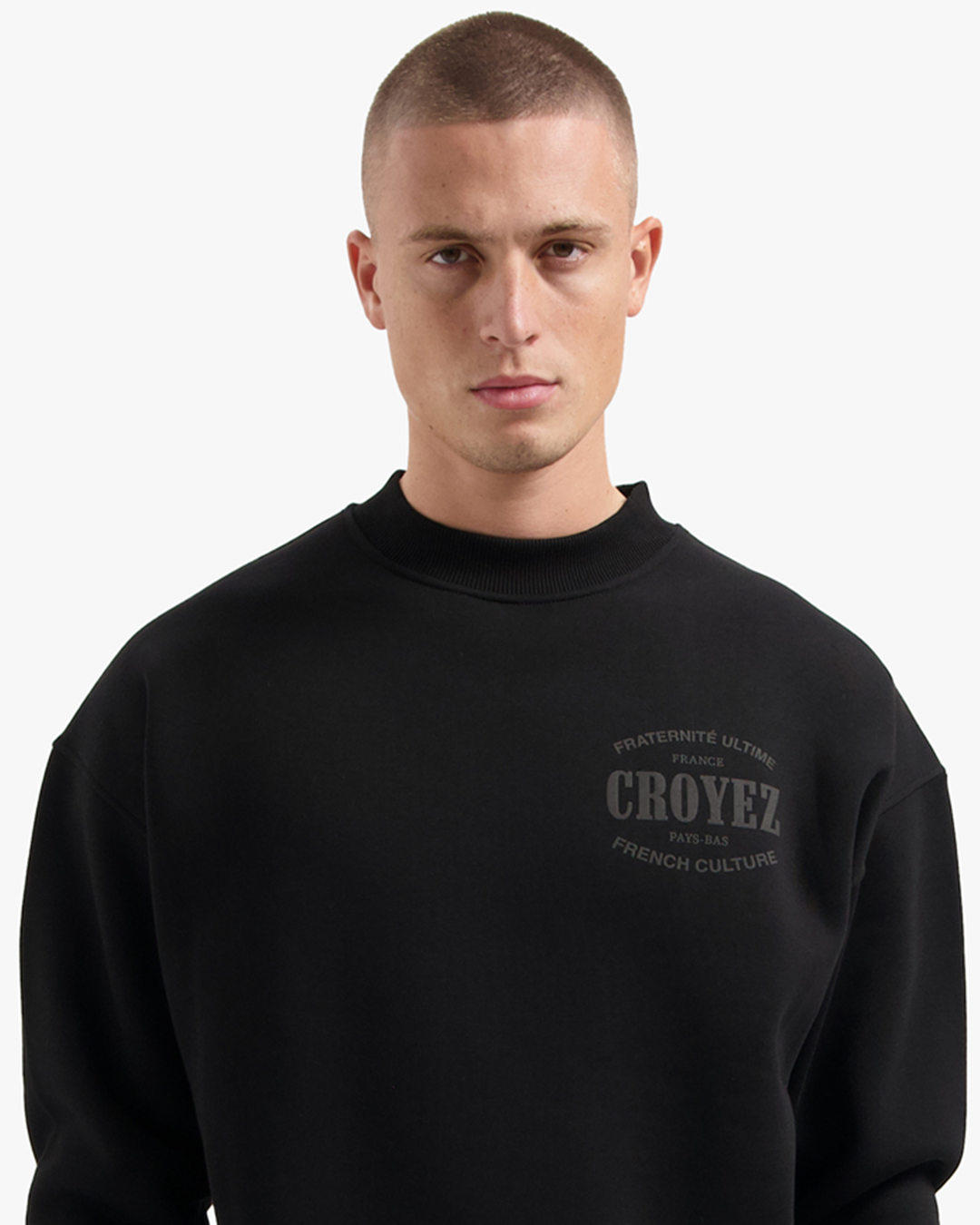 CROYEZ STAMP SWEATER | BLACK