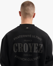 CROYEZ STAMP SWEATER | BLACK