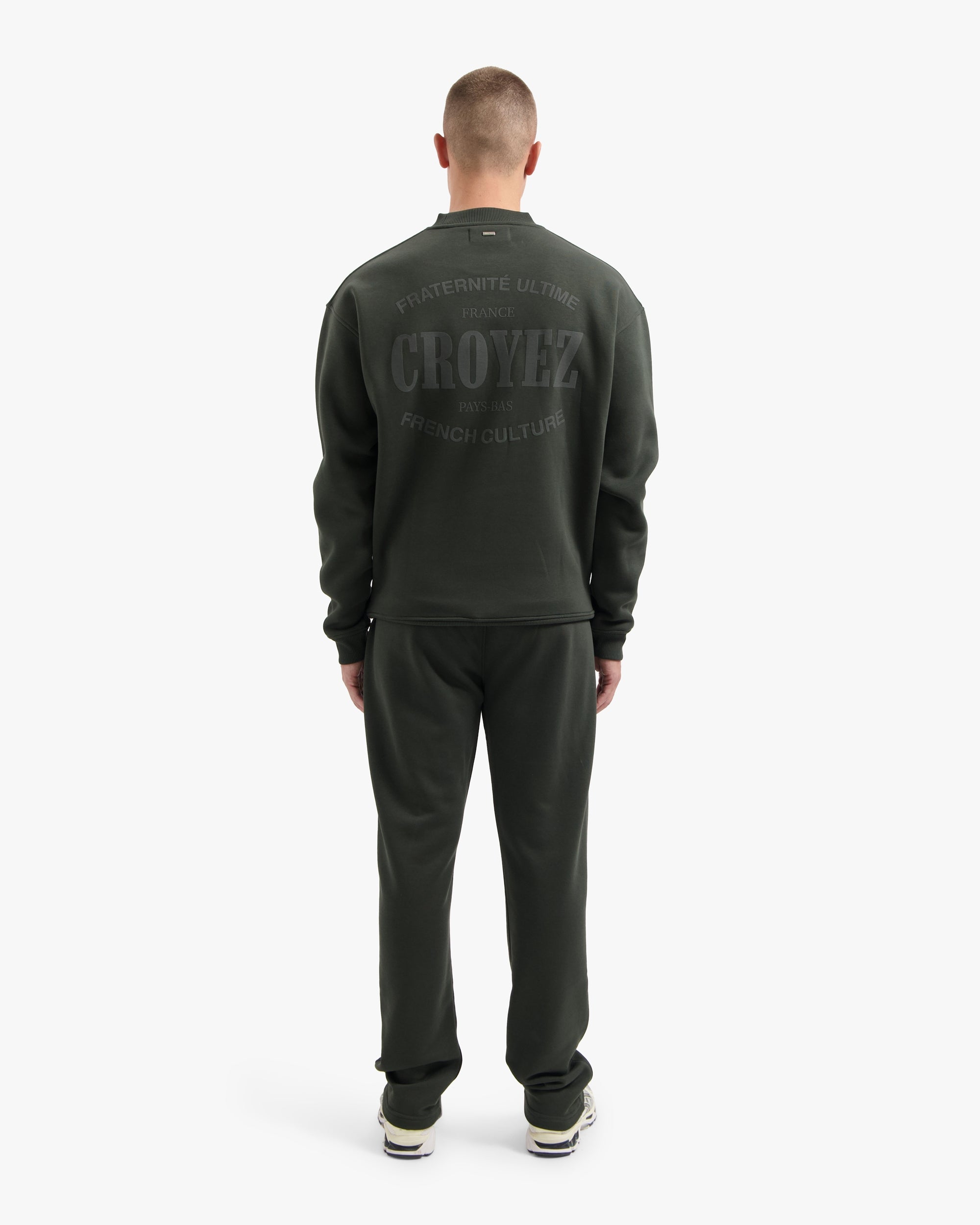 CROYEZ STAMP SWEATER | DARK GREEN - Croyez