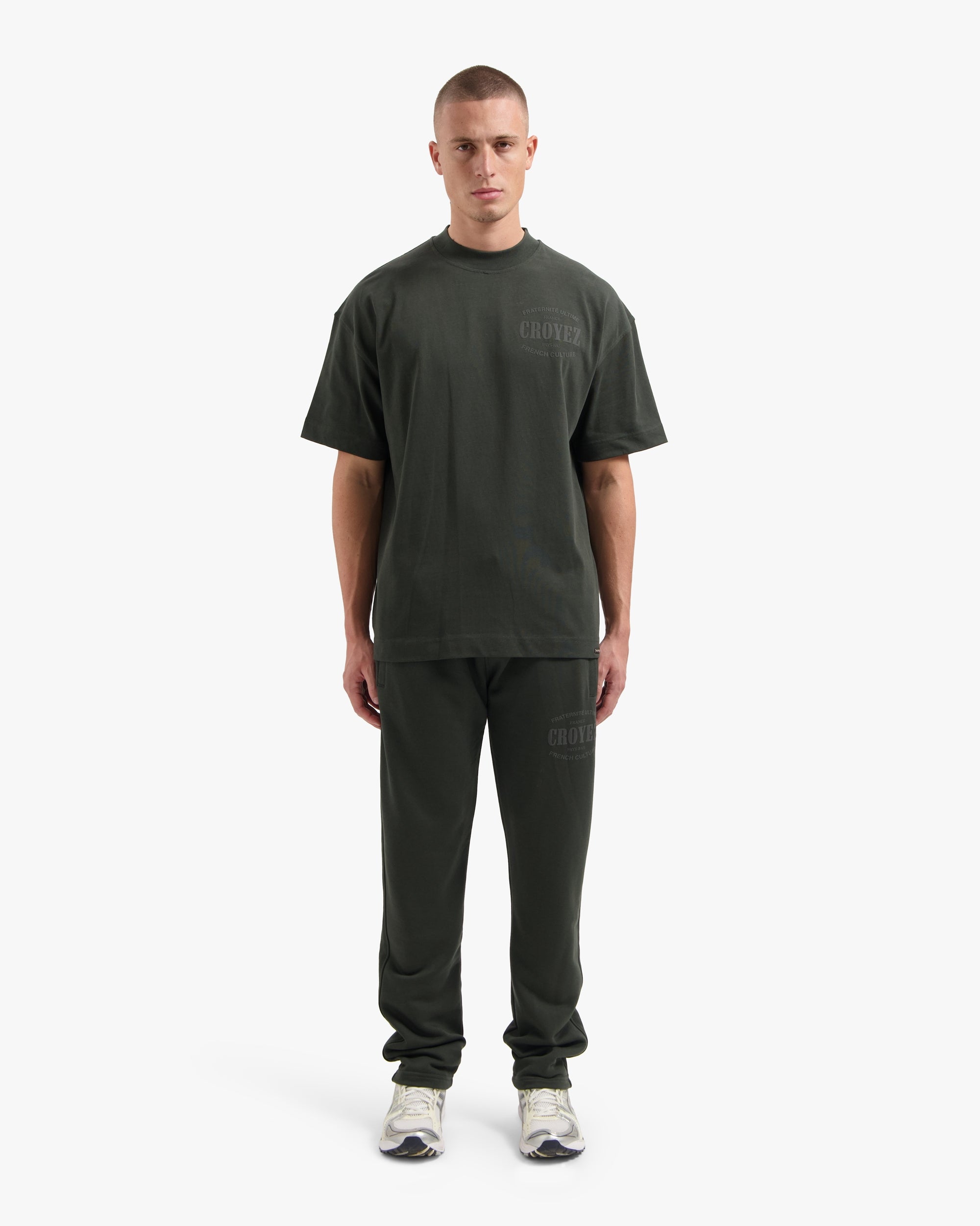 CROYEZ STAMP T-SHIRT | DARK GREEN