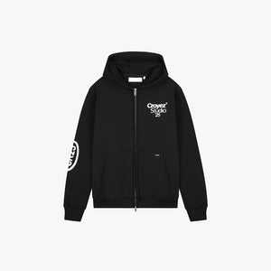Croyez Pop-Up Zip Hoodie | Black