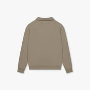 CROYEZ ETIQUETTE HALF-ZIP SWEATER | DUSTY OLIVE