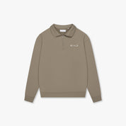CROYEZ ETIQUETTE HALF-ZIP SWEATER | DUSTY OLIVE
