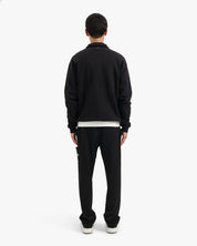 CROYEZ ETIQUETTE HALF-ZIP SWEATER | BLACK