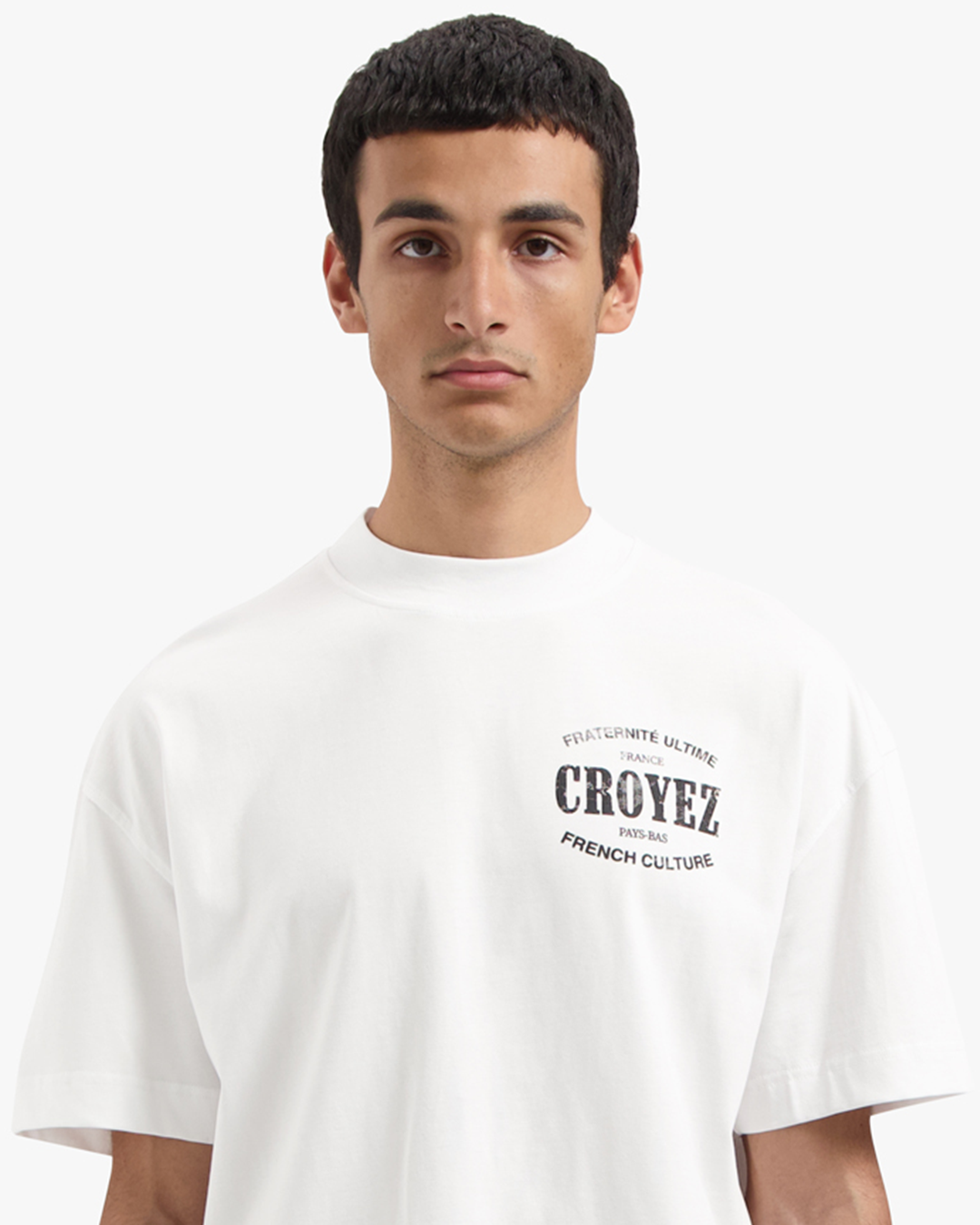 CROYEZ OVERSIZED STAMP T-SHIRT | WHITE