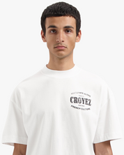 CROYEZ OVERSIZED STAMP T-SHIRT | WHITE