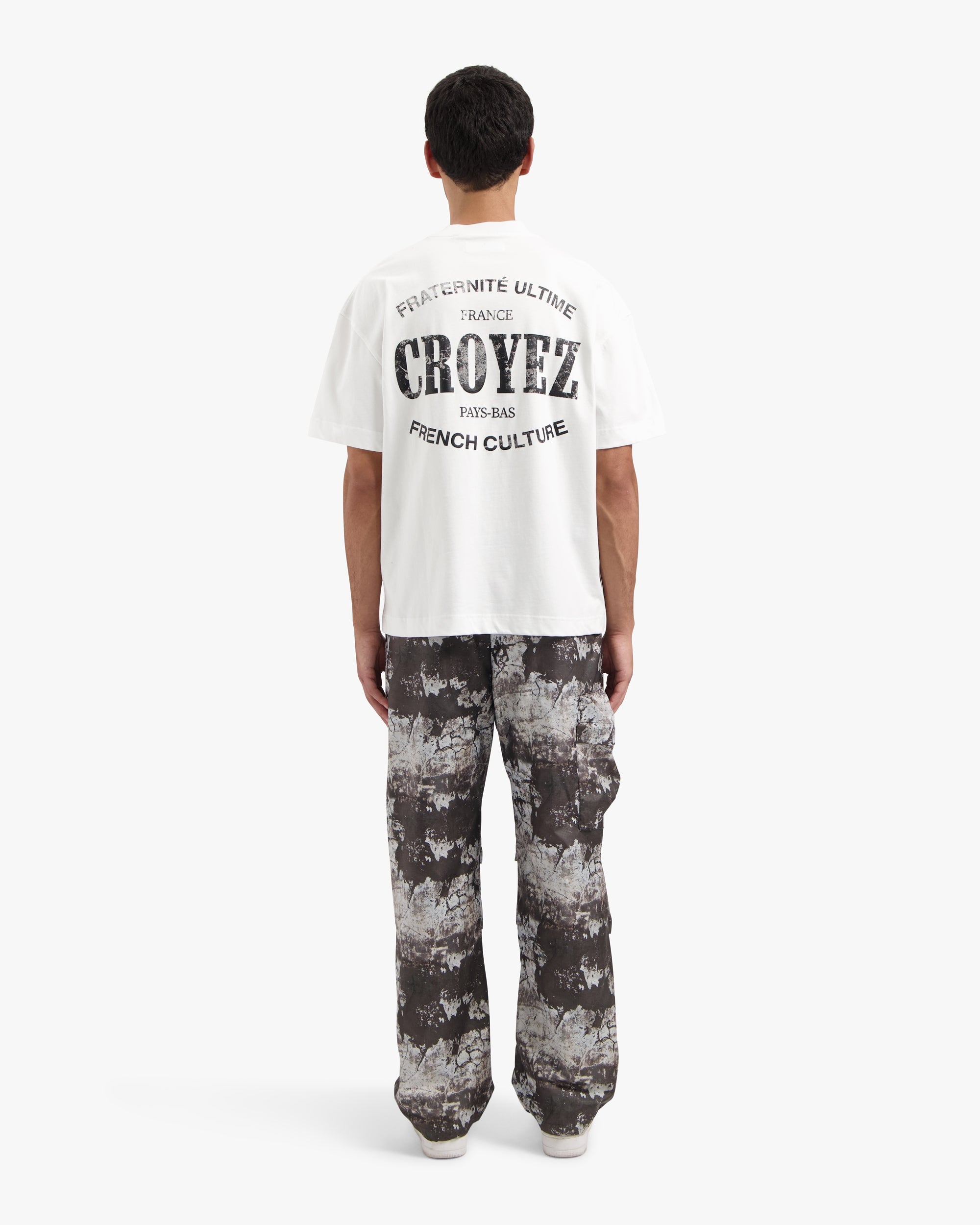 CROYEZ OVERSIZED STAMP T-SHIRT | WHITE