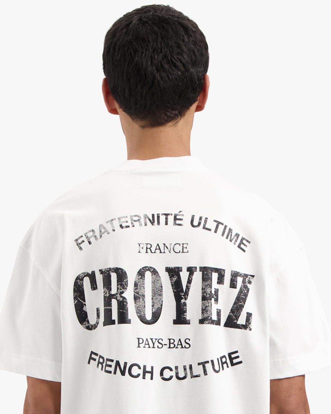 CROYEZ OVERSIZED STAMP T-SHIRT | WHITE