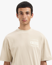 CROYEZ OVERSIZED STAMP T-SHIRT | GREY