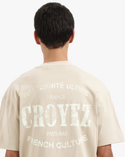 CROYEZ OVERSIZED STAMP T-SHIRT | GREY