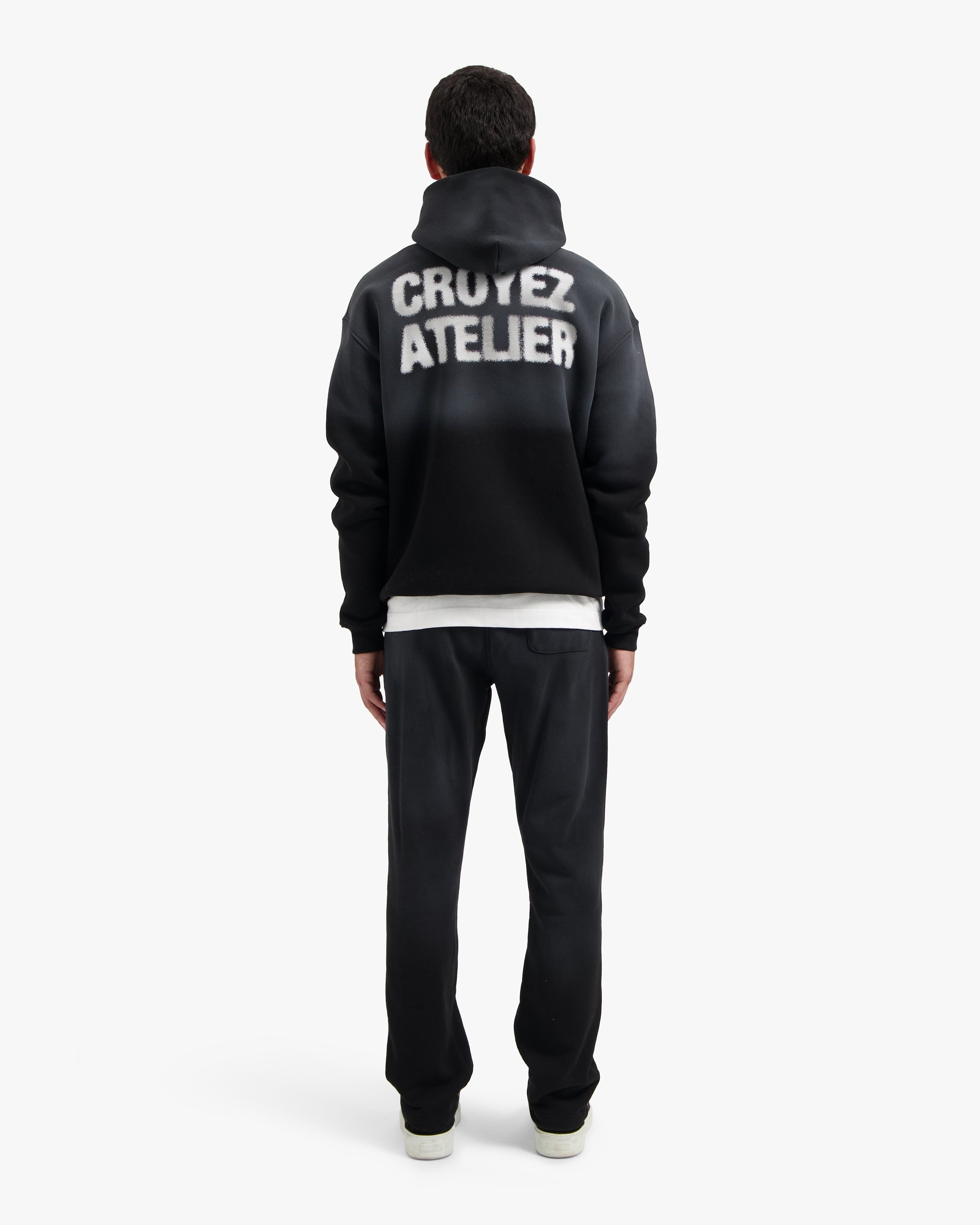 CROYEZ SPRAYED ATELIER HOODIE | BLACK
