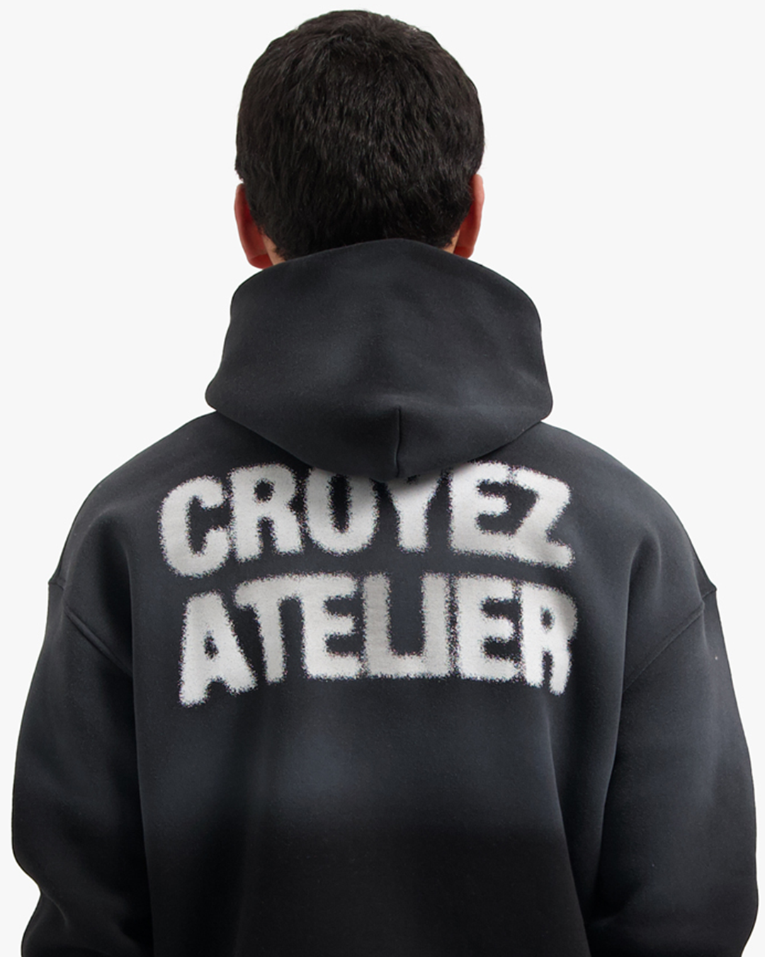 CROYEZ SPRAYED ATELIER HOODIE | BLACK