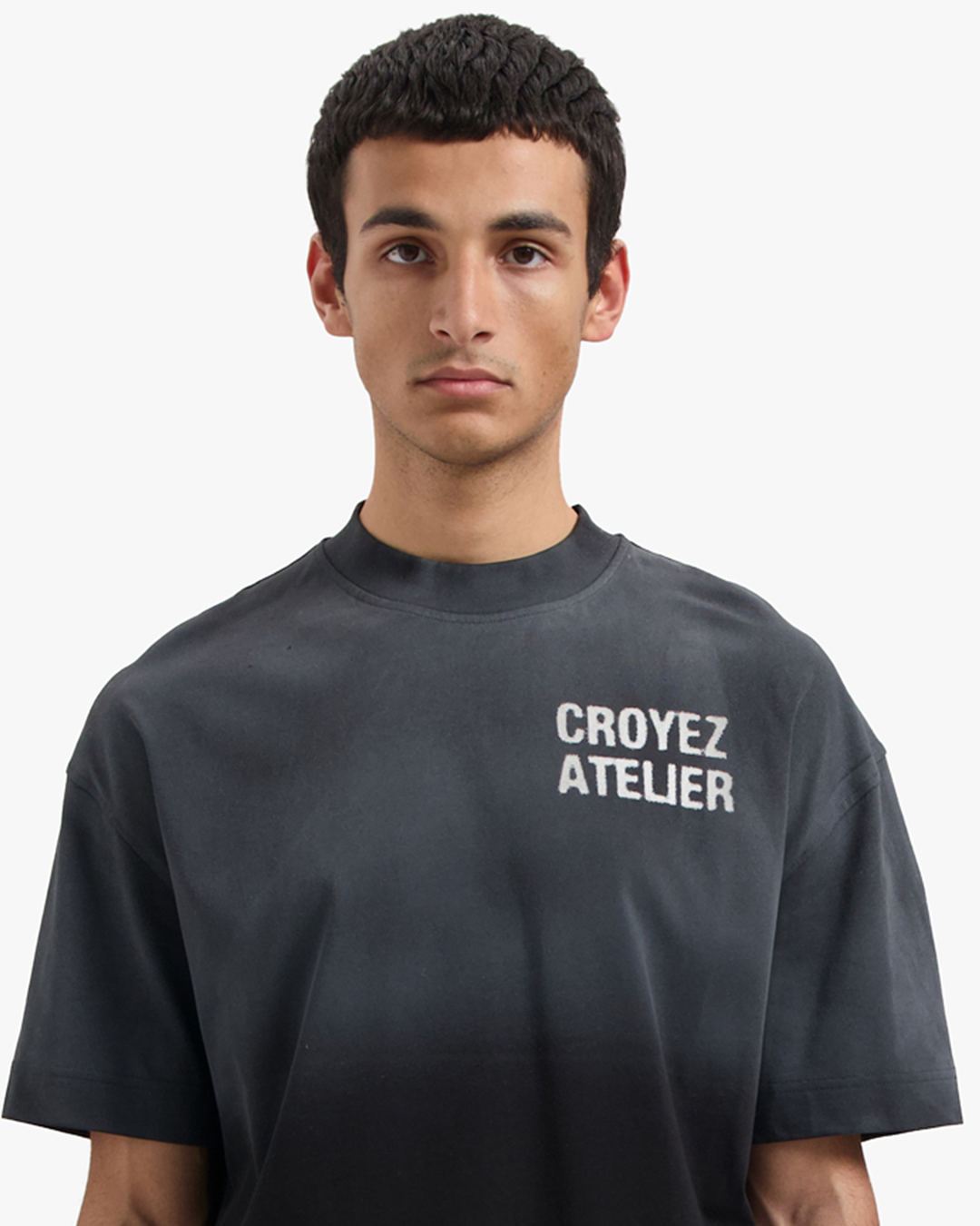 CROYEZ SPRAYED ATELIER T-SHIRT | BLACK
