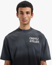 CROYEZ SPRAYED ATELIER T-SHIRT | BLACK