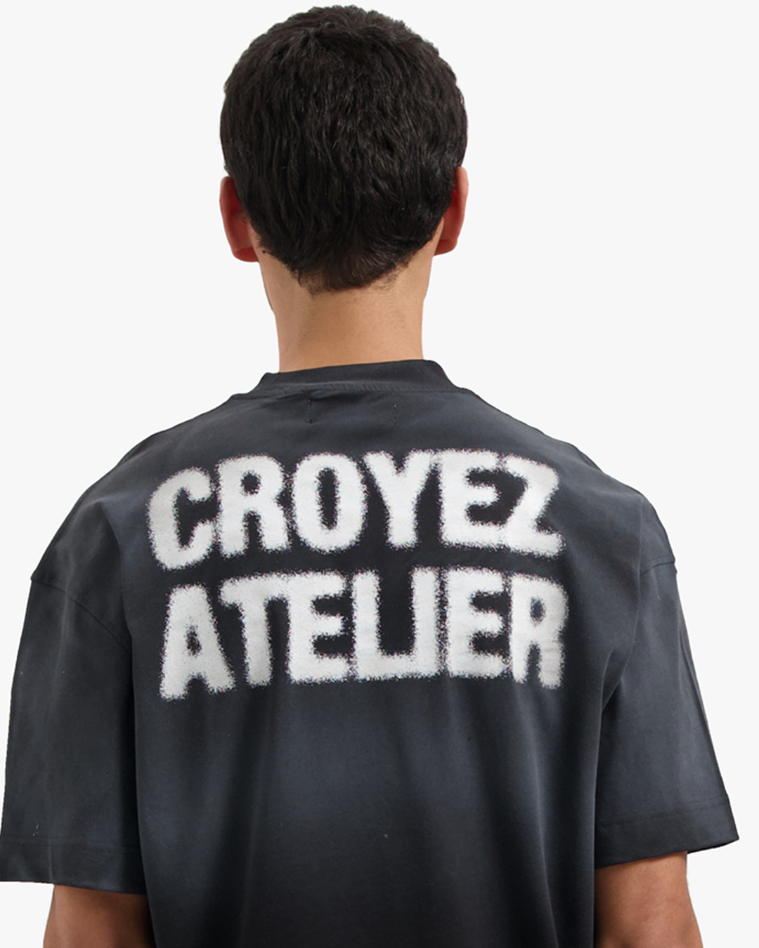 CROYEZ SPRAYED ATELIER T-SHIRT | BLACK