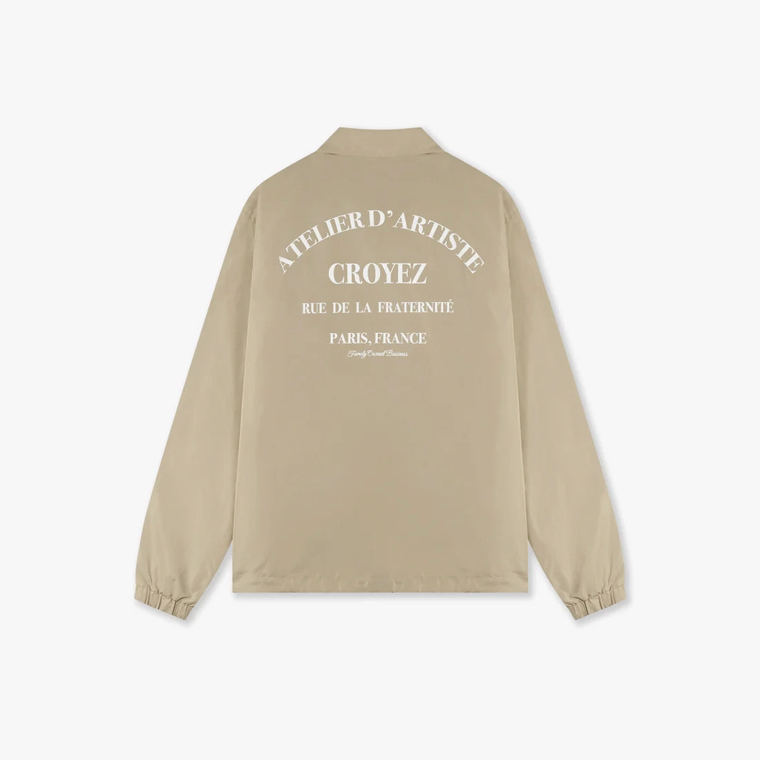 CROYEZ ATELIER COACH JACKET - BEIGE/WHITE