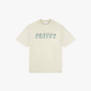 CROYEZ BURNING LOGO T-SHIRT | BUTTERCREAM/PINK