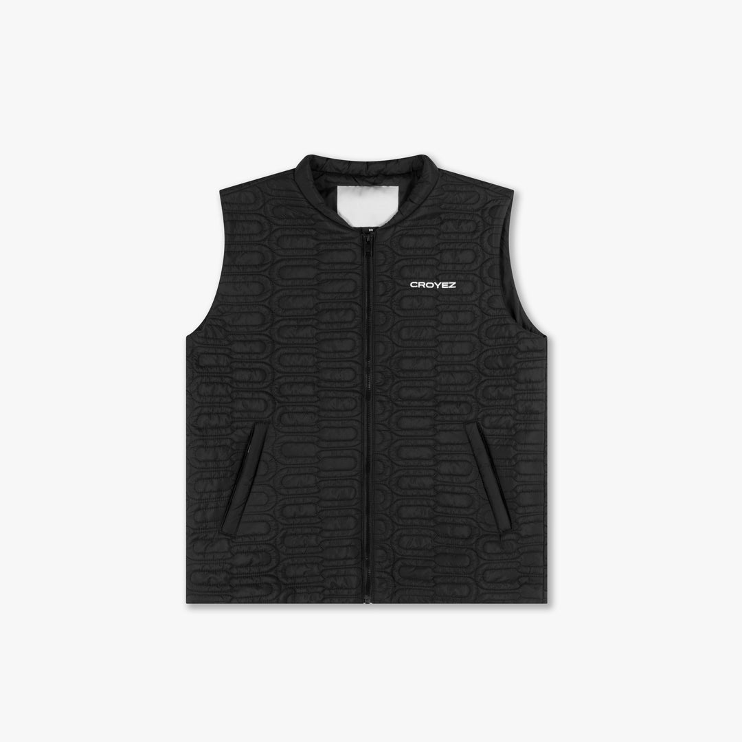  CROYEZ GALLERY QUILTED VEST | BLACK