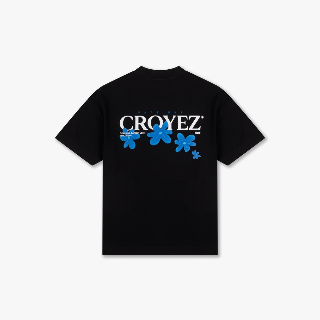 CROYEZ BOTANIQUE T-SHIRT | BLACK/COBALT
