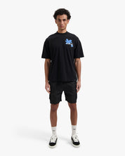 CROYEZ BOTANIQUE T-SHIRT | BLACK/COBALT