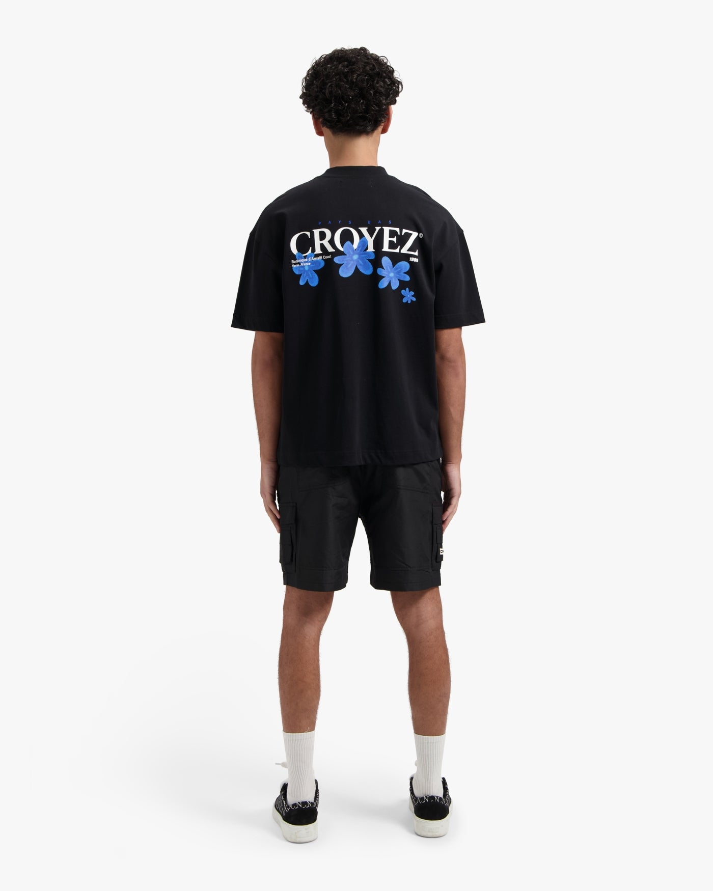 CROYEZ BOTANIQUE T-SHIRT | BLACK/COBALT
