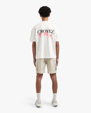 CROYEZ BOTANIQUE T-SHIRT | OFF-WHITE/PINK