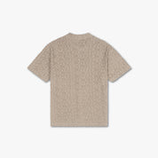 CROYEZ MONOGRAM TOWELLING SHIRT | STONE