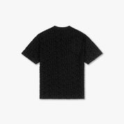 CROYEZ MONOGRAM TOWELLING T-SHIRT | BLACK