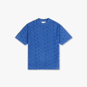 CROYEZ MONOGRAM TOWELLING T-SHIRT | COBALT BLUE