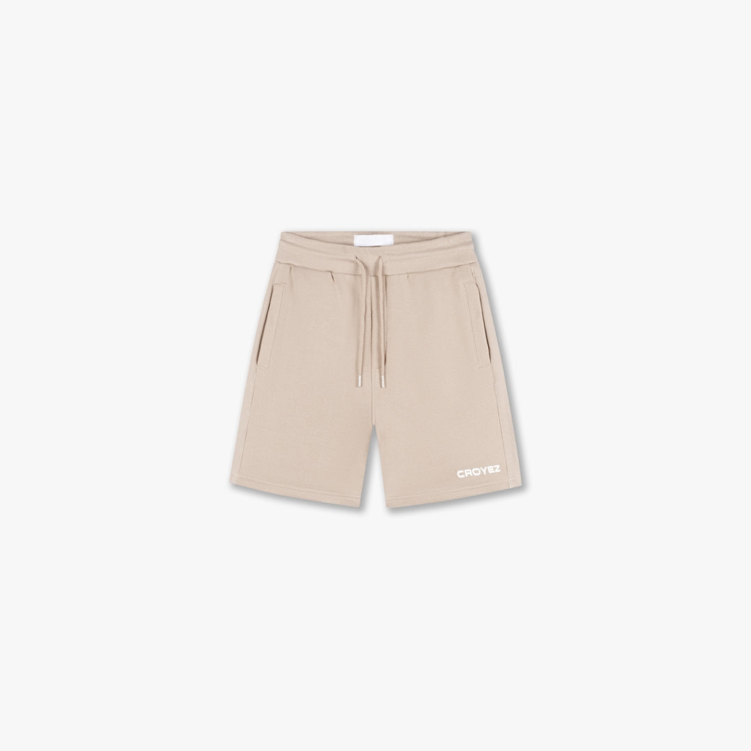 CR2-SS25-27-Croyez_Heavyweight_Logo_Shorts-Stone_Front.jpg