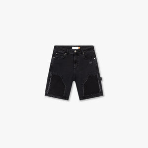 CROYEZ CD1 CARPENTER DENIM SHORTS | BLACK