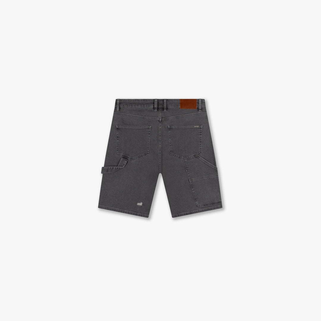 CROYEZ CD1 CARPENTER DENIM SHORTS GRAY Croyez