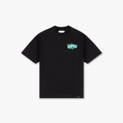 CROYEZ FLAMING LOGO T-SHIRT | BLACK