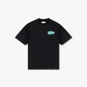 CROYEZ FLAMING LOGO T-SHIRT | BLACK