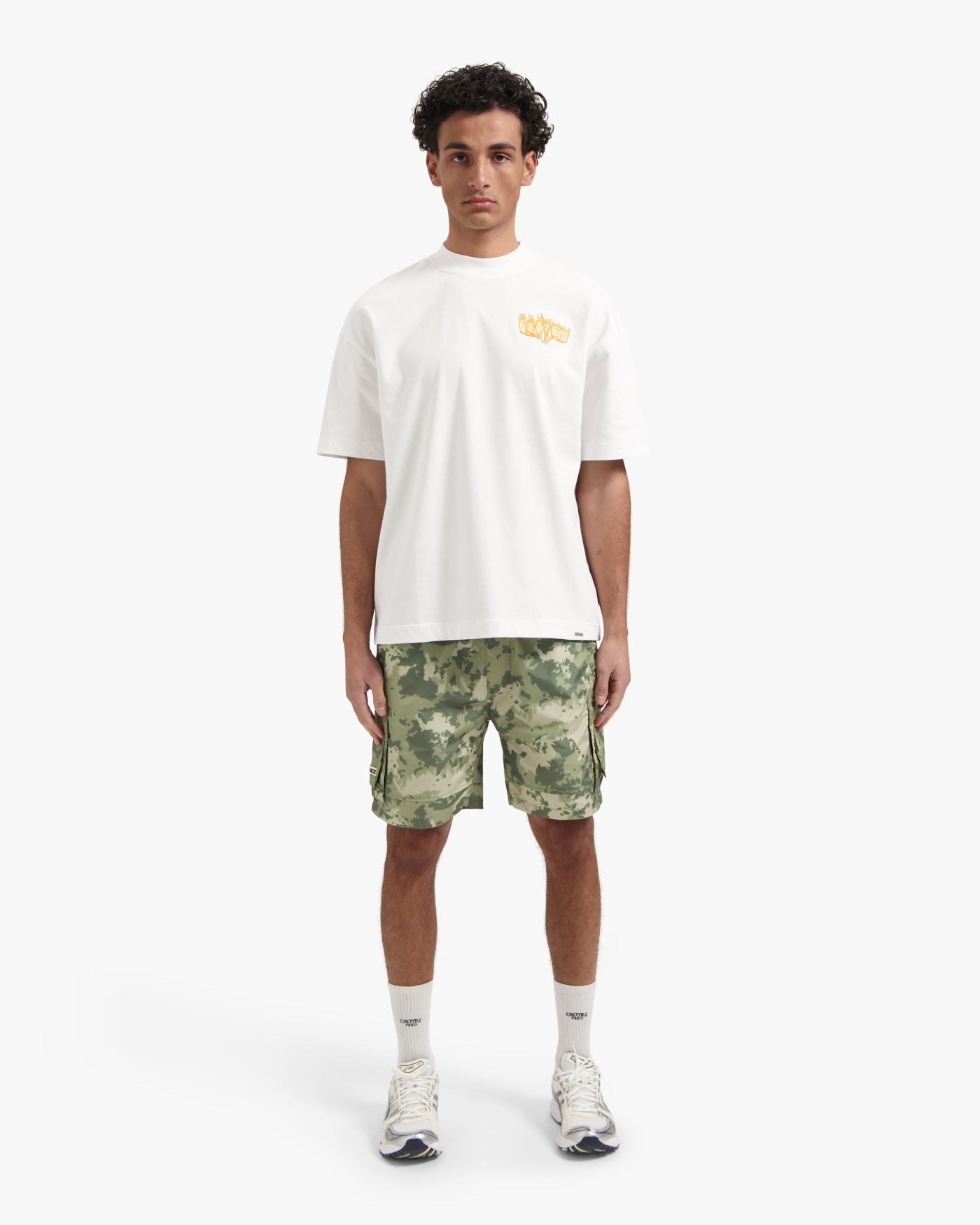 CROYEZ FLAMING LOGO T-SHIRT | WHITE