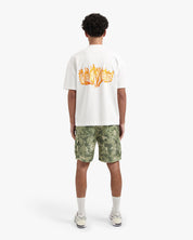 CROYEZ FLAMING LOGO T-SHIRT | WHITE