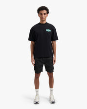 CROYEZ FLAMING LOGO T-SHIRT | BLACK